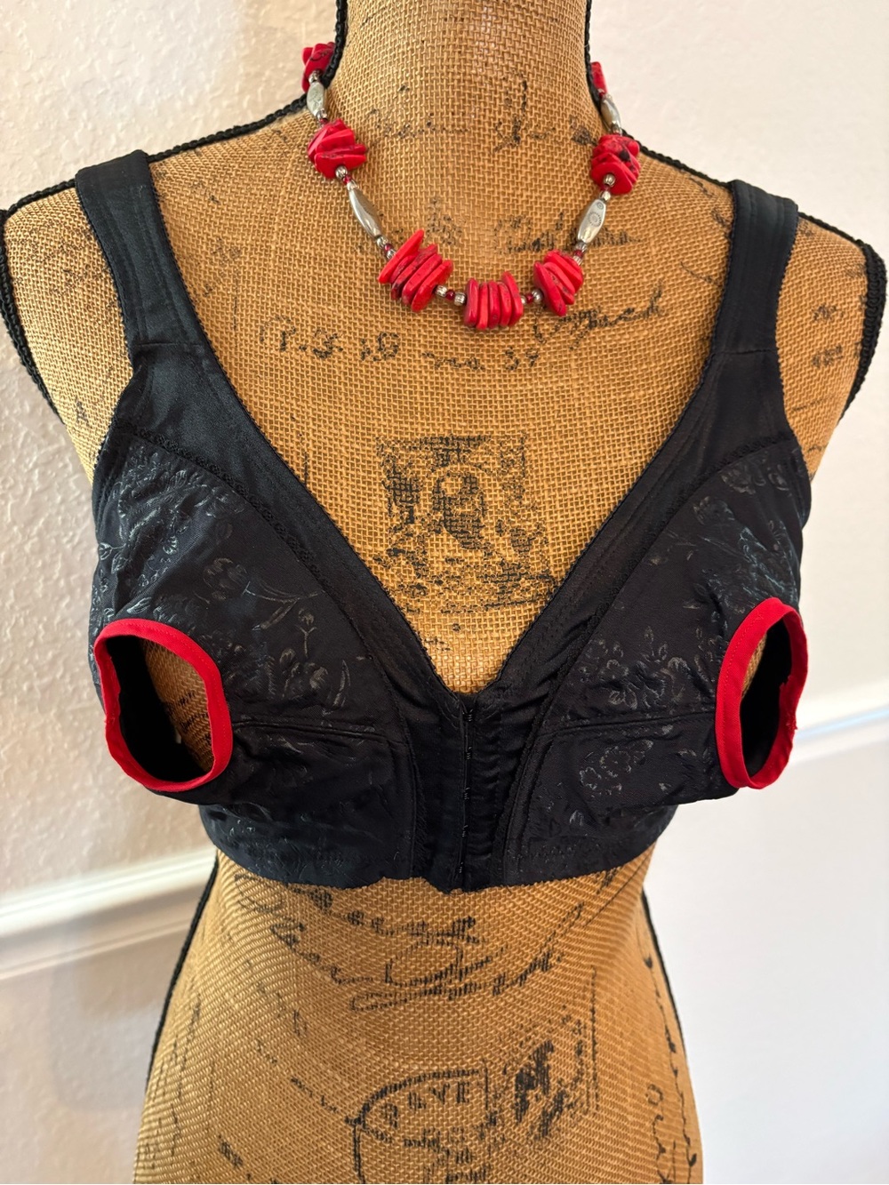 Lingerie Open Nipple Bra Front Clasp Wireless Nylon Spandex Sexy Honeymoon 40C - Picture 2 of 9